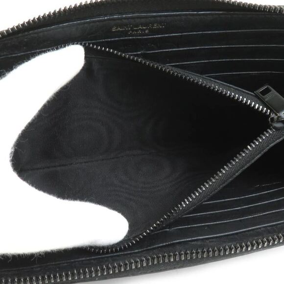 SAINT LAURENT Black Leather Wallet - Picture 4 of 5